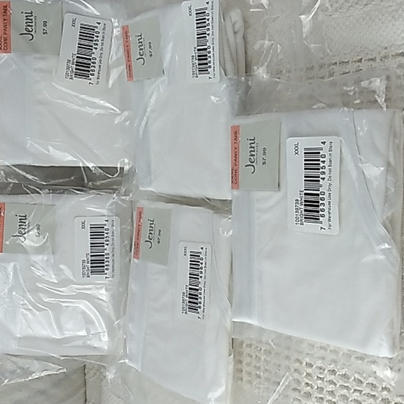 5 Pairs of Jenni Intimates from Macy's XXXL Core Panty in Bright White  NWT - Picture 2 of 8